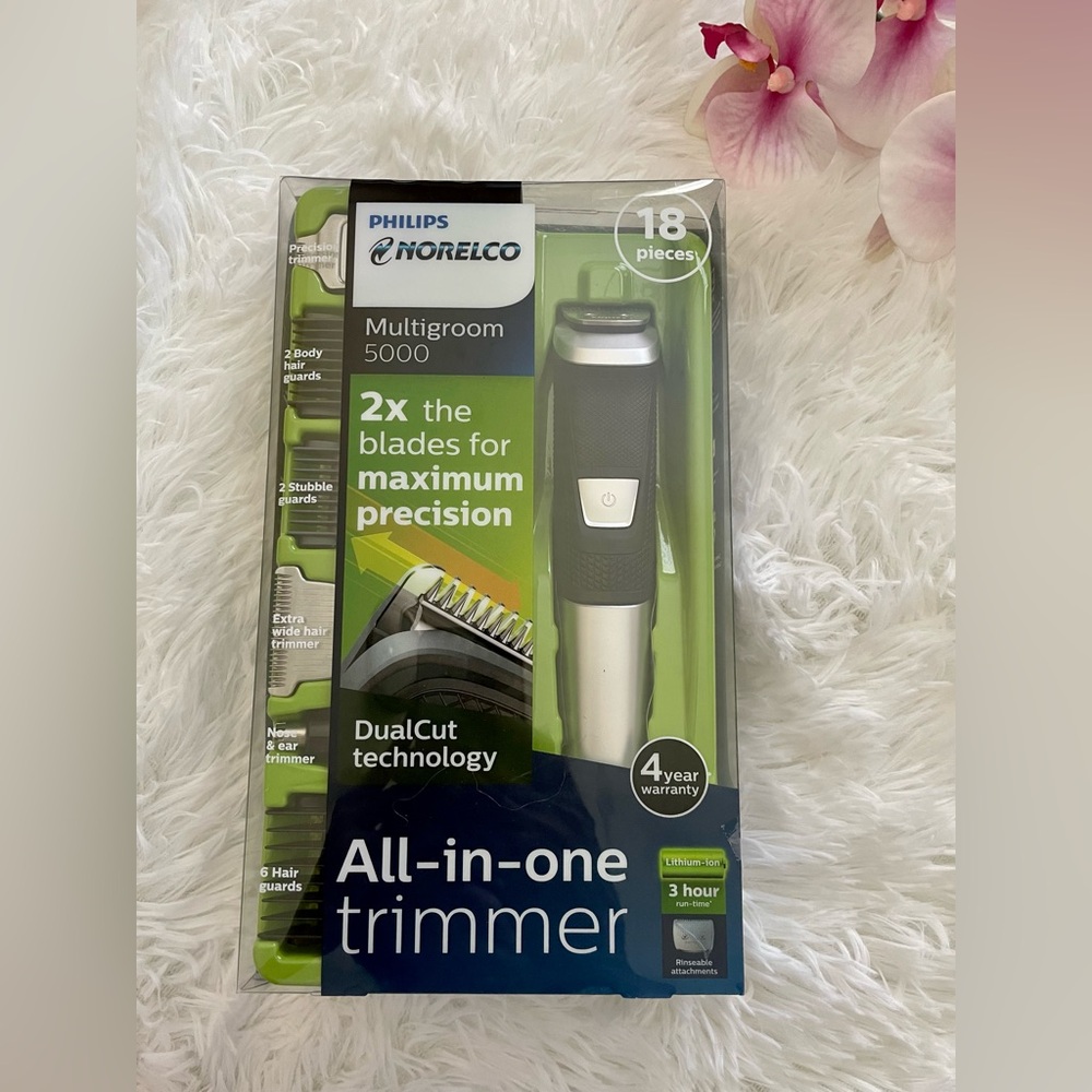Philips Norelco Multigroomer 5000, 18 Piece for Beard Face, Hair and Body Hair